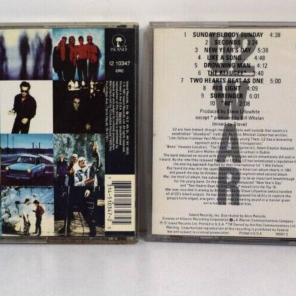 Lot of 2 U2 CDs WAR and Achtung Baby! - Picture 2 of 6